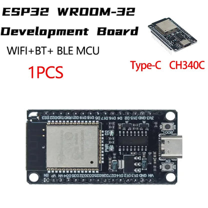 ESP32 WROOM-32 Development Board TYPE-C CH340C/ CP2102 WiFi+Bluetooth