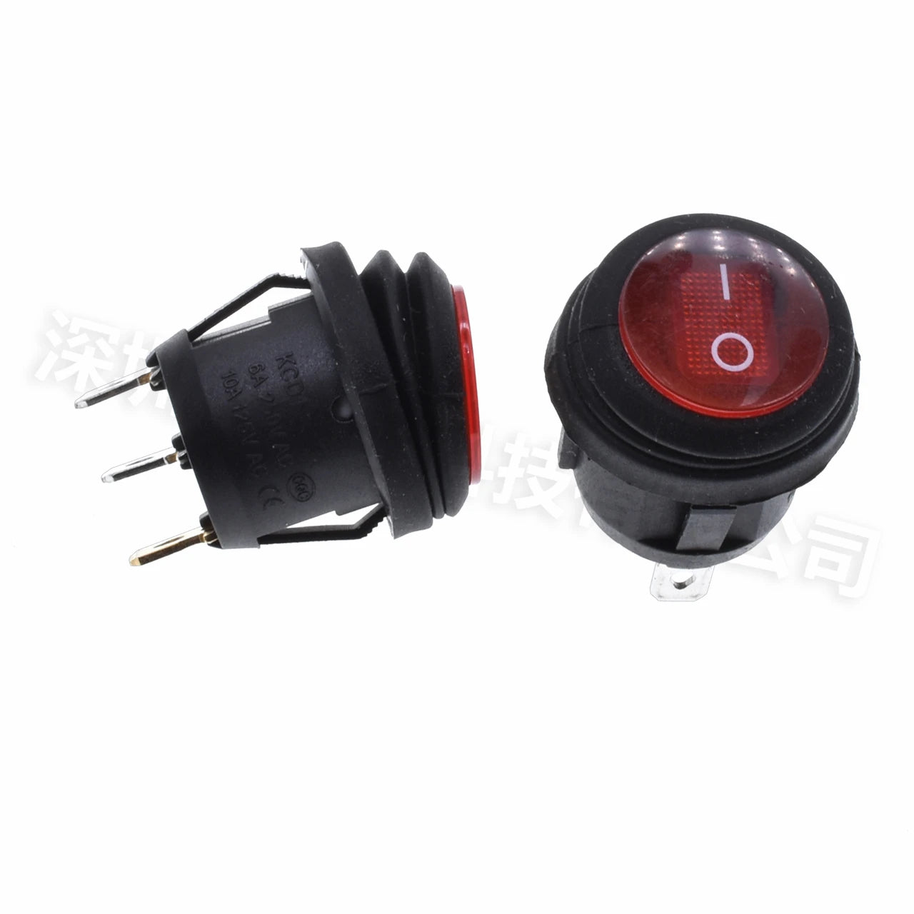5PCS ON/OFF Round Waterproof Boat LED Rocker Switch Light 12V 220V Power Button Switch On Off On Toggle Boat