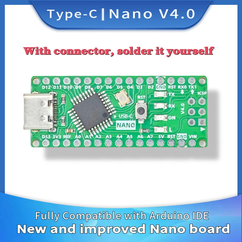 Upgraded Nano 4.0 Board (Compatible with Arduino Nano 3.0) TYPE-C  by
