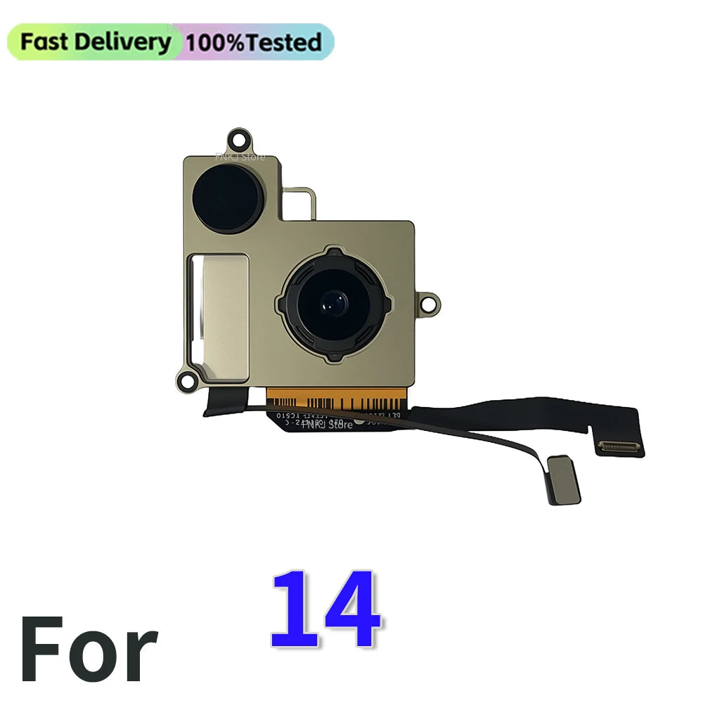 Features Work Camera For iPhone 11 12 Pro 14 Pro Max MINI Back Camera Rear Main Camera For iPhone 12 13 PRO MAX 14 Plus Camera