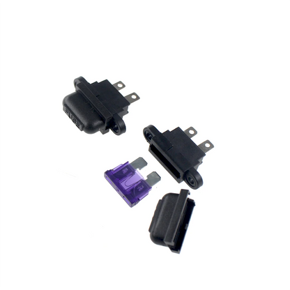 5PCS Car Auto Holder Wire Fuses Holders In-Line Standard Blade Fuse with medium fuse