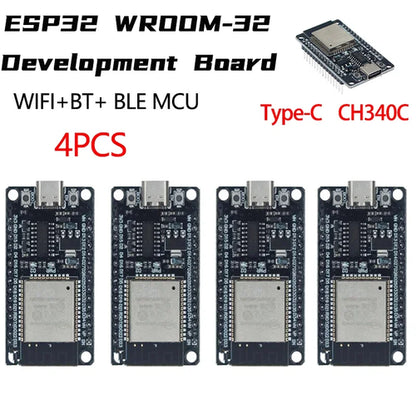 ESP32 WROOM-32 Development Board TYPE-C CH340C/ CP2102 WiFi+Bluetooth