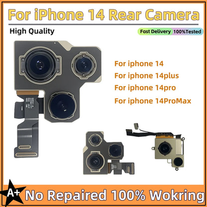 Features Work Camera For iPhone 11 12 Pro 14 Pro Max MINI Back Camera Rear Main Camera For iPhone 12 13 PRO MAX 14 Plus Camera