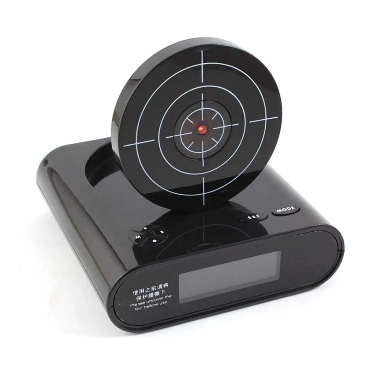 Gadget Target Laser Shooting Gun Alarm Clock Digital Electronic Desk Clock Table Watch Nixie Clock Snooze Target Gaming Clock