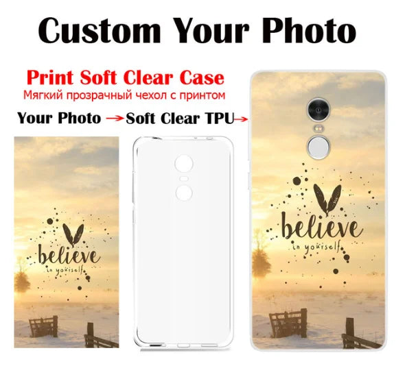 Custom Personalized Photo Case For Nothing Phone 2 (2) II Cover For Nothing Phone 1 (1) Cases DIY Picture Design Transparent TPU