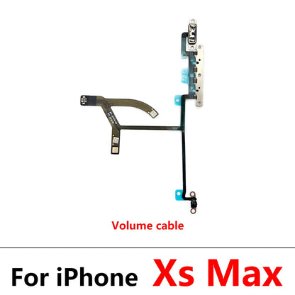 New Power Flex Cable For IPhone 7 8 Plus X XR XS Max Mute & Volume Switch On Off Button Key Replacement Parts