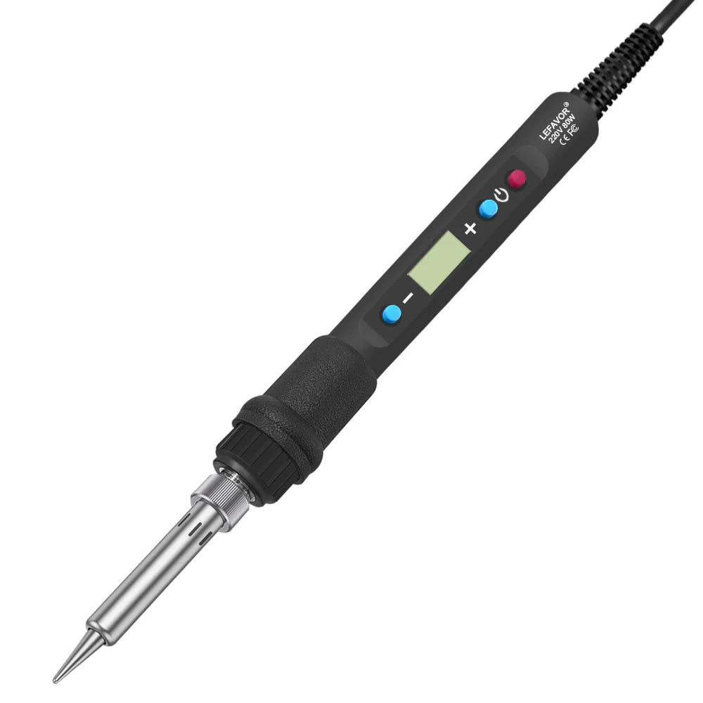 LF 80W Digital display soldering iron welding set C/F switching calibration temperature 100-500C home repair DIY soldering set