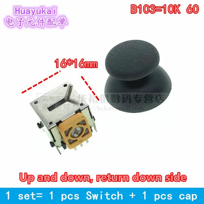 helicopter Model Aircraft Remote Control Potentiometer 3D Model Airplane Remote Control Throttle Rocker Joystick 10k 5k 16*16mm