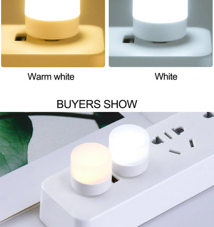 Mini USB Night Light LED Plug Lamp 1W Super Bright Eye Protection USB Book Light Computer Mobile Power Charging USB LED