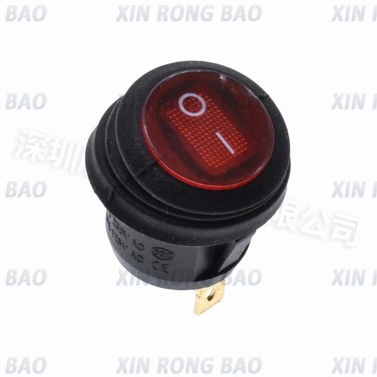 5PCS ON/OFF Round Waterproof Boat LED Rocker Switch Light 12V 220V Power Button Switch On Off On Toggle Boat