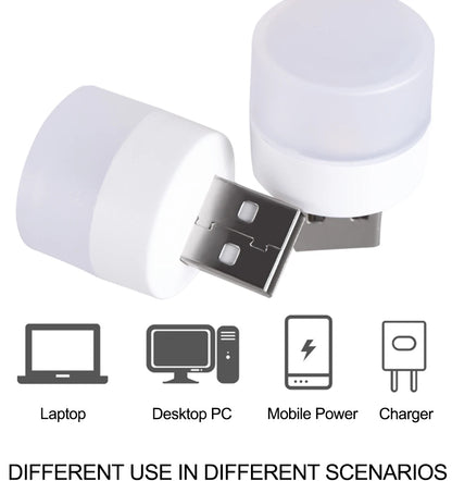 Mini USB Night Light LED Plug Lamp 1W Super Bright Eye Protection USB Book Light Computer Mobile Power Charging USB LED