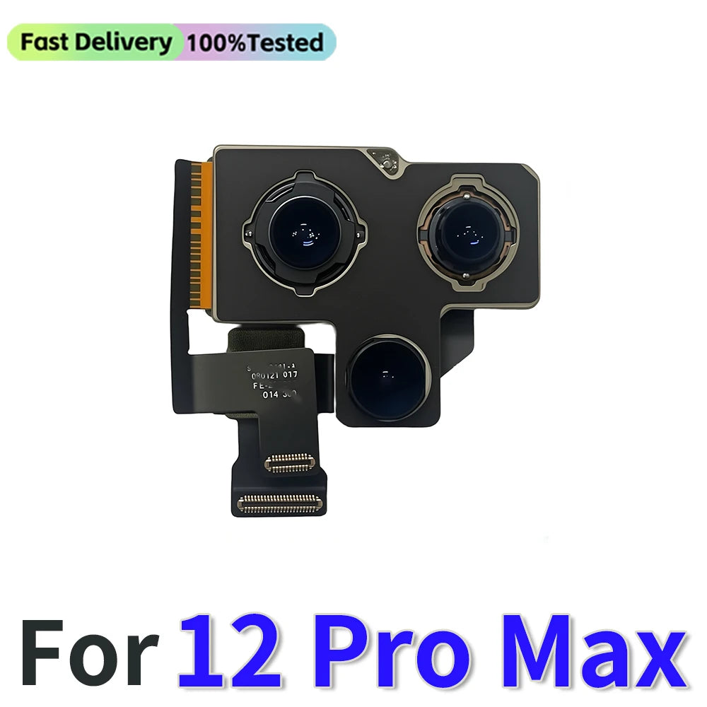Features Work Camera For iPhone 11 12 Pro 14 Pro Max MINI Back Camera Rear Main Camera For iPhone 12 13 PRO MAX 14 Plus Camera