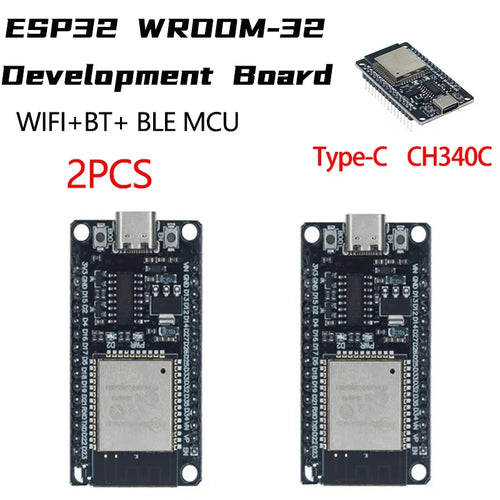 ESP32 WROOM-32 Development Board TYPE-C CH340C/ CP2102 WiFi+Bluetooth