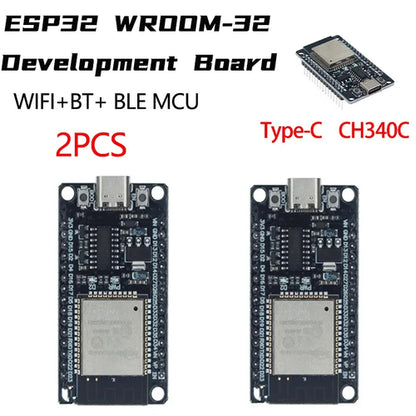 ESP32 WROOM-32 Development Board TYPE-C CH340C/ CP2102 WiFi+Bluetooth
