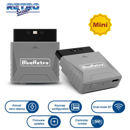 RetroScaler Mini Blueretro Receiver Adapter for PS1 PS One PS2