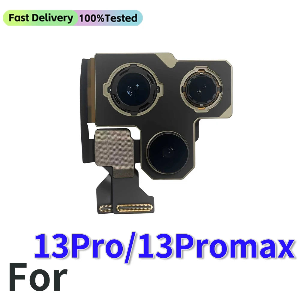Features Work Camera For iPhone 11 12 Pro 14 Pro Max MINI Back Camera Rear Main Camera For iPhone 12 13 PRO MAX 14 Plus Camera