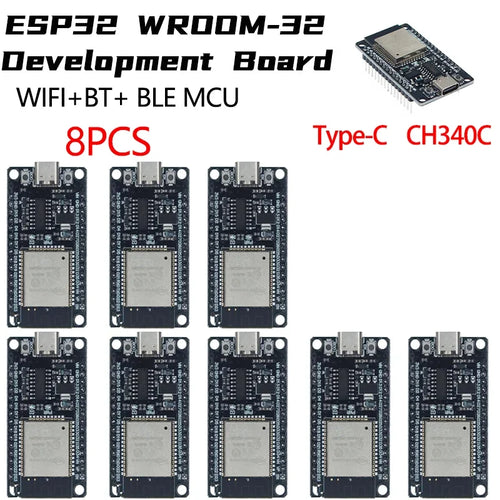 ESP32 WROOM-32 Development Board TYPE-C CH340C/ CP2102 WiFi+Bluetooth
