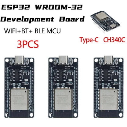 ESP32 WROOM-32 Development Board TYPE-C CH340C/ CP2102 WiFi+Bluetooth