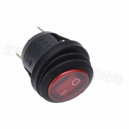 5PCS ON/OFF Round Waterproof Boat LED Rocker Switch Light 12V 220V Power Button Switch On Off On Toggle Boat
