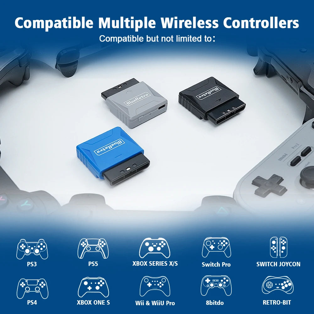 RetroScaler Mini Blueretro Receiver Adapter for PS1 PS One PS2