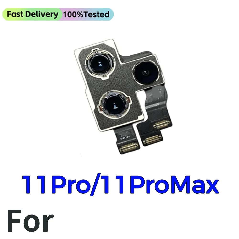 Features Work Camera For iPhone 11 12 Pro 14 Pro Max MINI Back Camera Rear Main Camera For iPhone 12 13 PRO MAX 14 Plus Camera