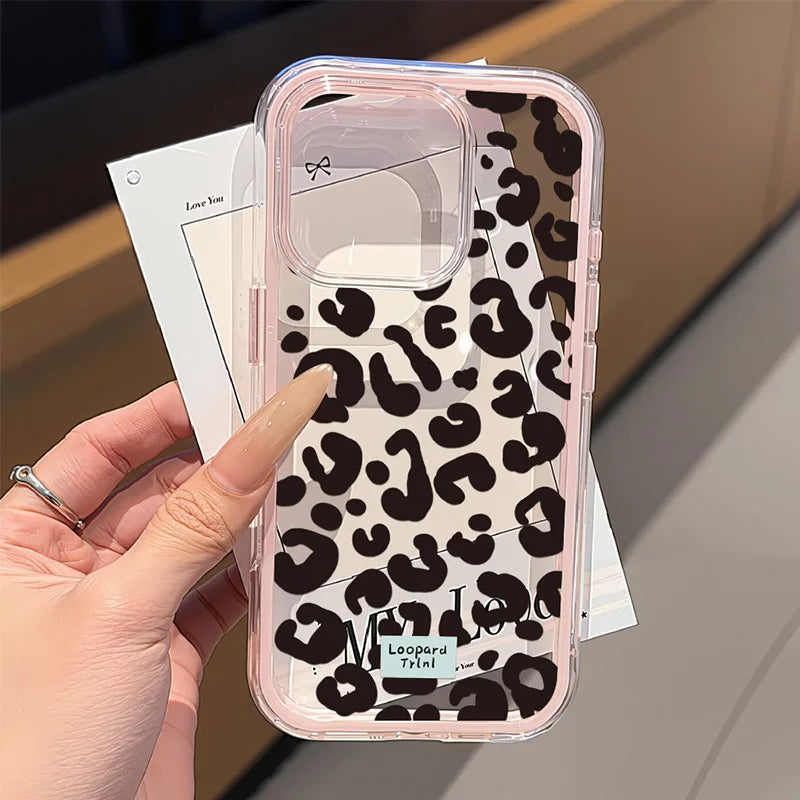 Love Heart Phone Case For iPhone 17 Case iPhone 13 16 15 11 12 14 Pro Max 17 Air Silicone 2 IN 1 Shockproof Soft Clear Cover