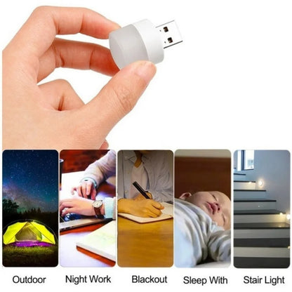 Mini USB Night Light LED Plug Lamp 1W Super Bright Eye Protection USB Book Light Computer Mobile Power Charging USB LED