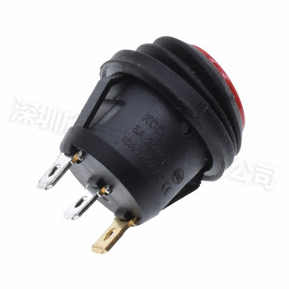 5PCS ON/OFF Round Waterproof Boat LED Rocker Switch Light 12V 220V Power Button Switch On Off On Toggle Boat