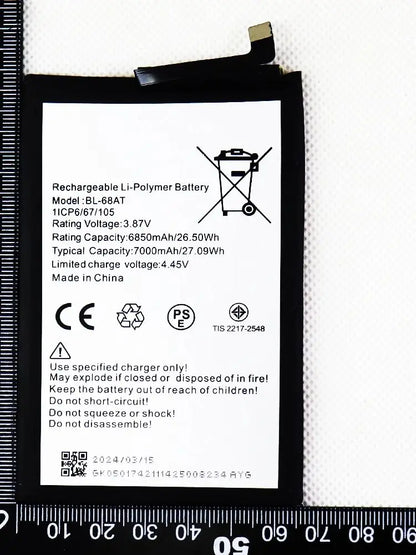 Original Battery For Tecno BL-68AT  Battery  POVA 2 pova2 LE7 POVA 3 +Free Tools