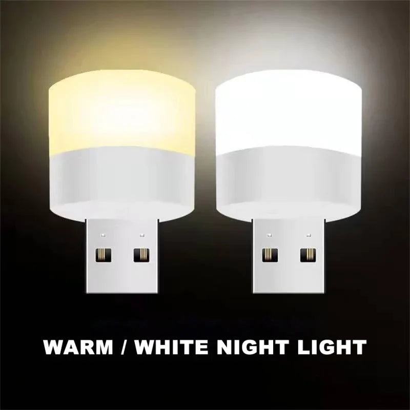 Mini USB Night Light LED Plug Lamp 1W Super Bright Eye Protection USB Book Light Computer Mobile Power Charging USB LED