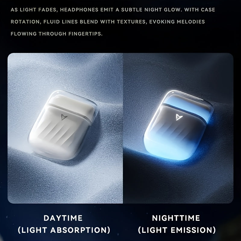LIUP Pods Wireless Earbuds with Luminous Sand, AI Noise Cancellation & Bluetooth 5.4, Featuring 13mm Dynamic Driver for Trendy Tech Enthusiasts In Commute & Audio Scenarios, Auriculares Bluetooth with Dual-Device Connection &