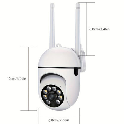 1pc Jooan Wifi Camera | 1080P Full Hd, Night Vision, 2-Way Audio, Ptz Technology, Led Lights, Cloud Storage Support, 2.4G Wi-Fi, Suitable for Indoor And Outdoor Use, Home And Office Security Camera