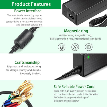 12V 5A Power Supply 60W Adapter, Fit for 12 Volt LED Light Strips LCD Monitor CCTV Camera Security System Router. AC 100-240V to DC 12V 5A 4A 3A 2A Converter Cord with 8 Tips.