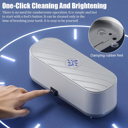 Professional 360° Deep Cleaning Machine - 45kHz Soundwave Technology, Chemical-Free, Safe for All Jewelry & Makeup Brushes, with High Frequency Vibration & Temperature Control