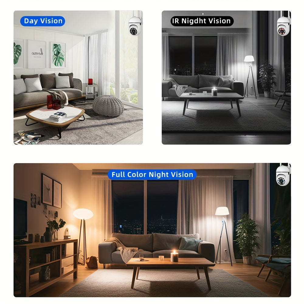 1pc Jooan Wifi Camera | 1080P Full Hd, Night Vision, 2-Way Audio, Ptz Technology, Led Lights, Cloud Storage Support, 2.4G Wi-Fi, Suitable for Indoor And Outdoor Use, Home And Office Security Camera