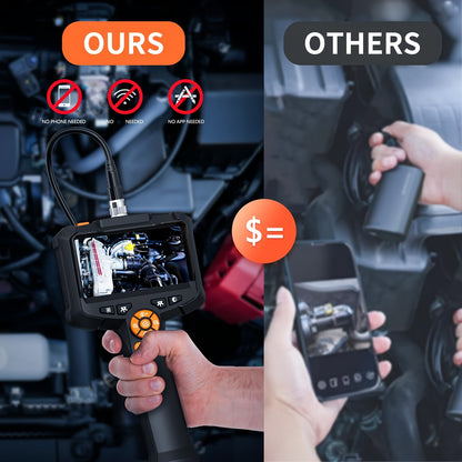 16.5ft Borescope Camera With Light, 4.3"/2.4" Endoscope Camera With Light, IP67 Waterproof Endoscope, 1080 HD Inspection Camera, Snake Camera, Endoscope Camera Gadgets For Men