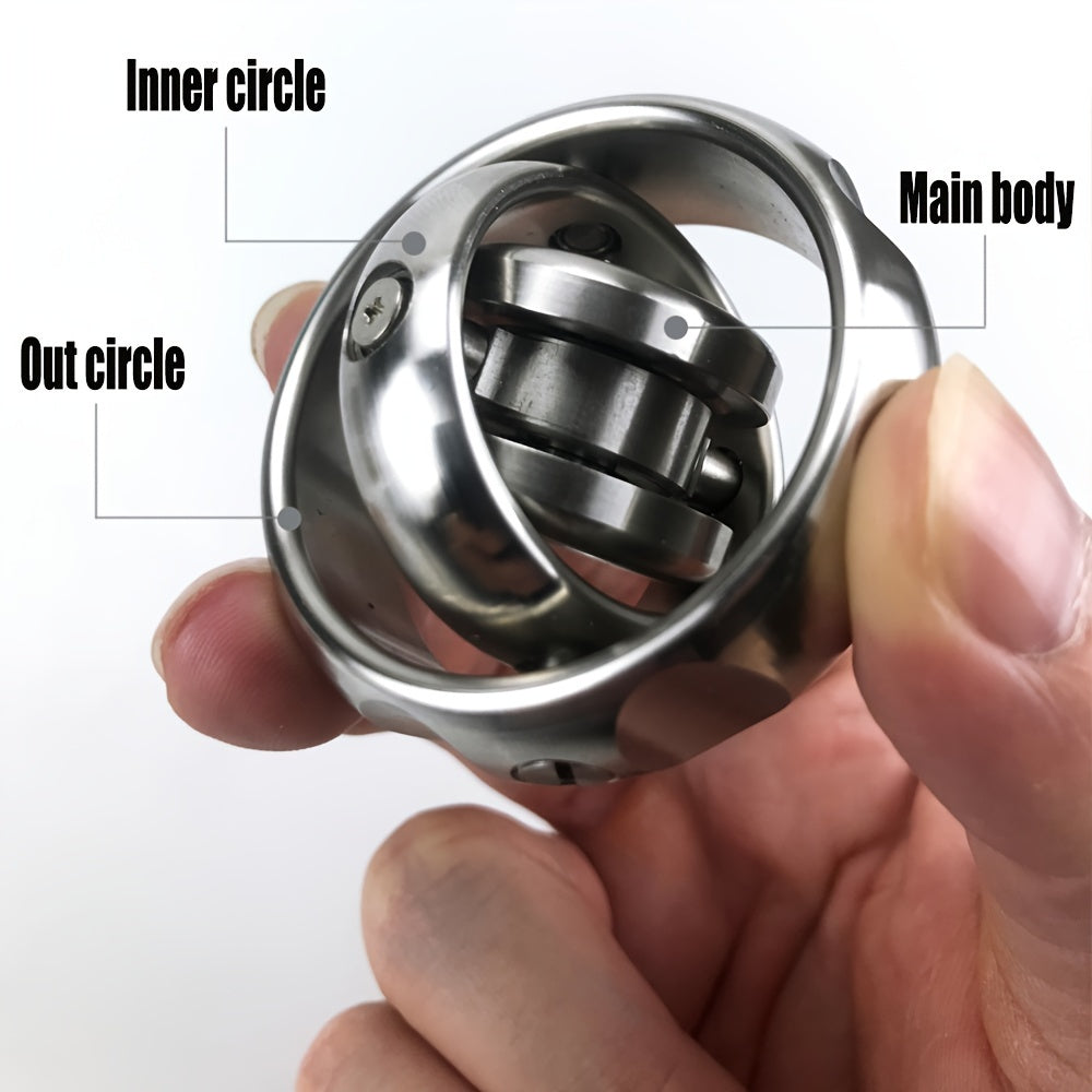 Three-Axis Precision Fingertip Gyroscope - Pop Fidget Toys with Rotating Balance, Decompression, and Black Technology Features