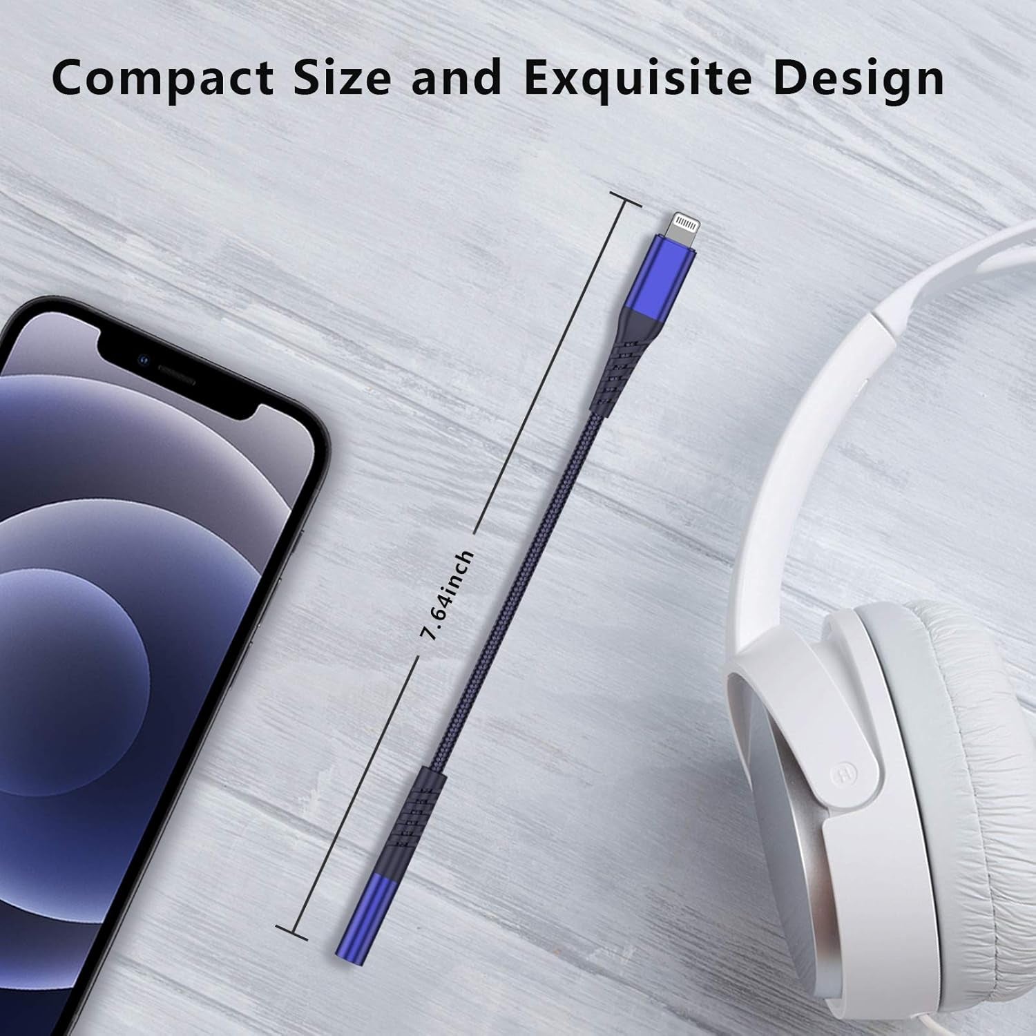 Headphone Jack Adapter for Iphone [Apple Mfi Certified] Lightning to 3.5Mm Headphone Adapter Earbuds Audio Converter Compatible for Iphone 13/13 Pro Max/12/12 Pro Max/11/11 Pro/Se/X XR XS 8P 7
