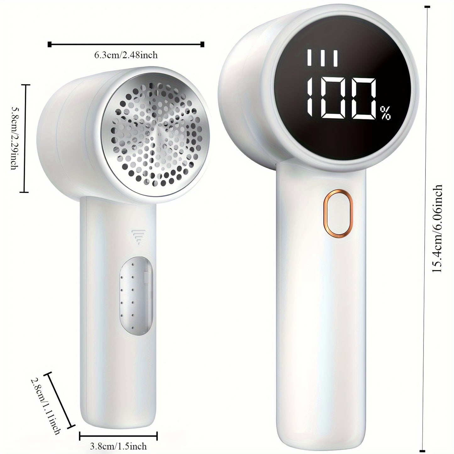 Electric Lint Remover, Fabric Shaver, USB Rechargeable Sweater Shaver, Power Lint Shaver, LED Display, Fuzz Remover, Portable Hairball Trimmer For Clothes, Bedding, Furniture, Carpet, Sofa, Cleaning Supplies, Household Gadget