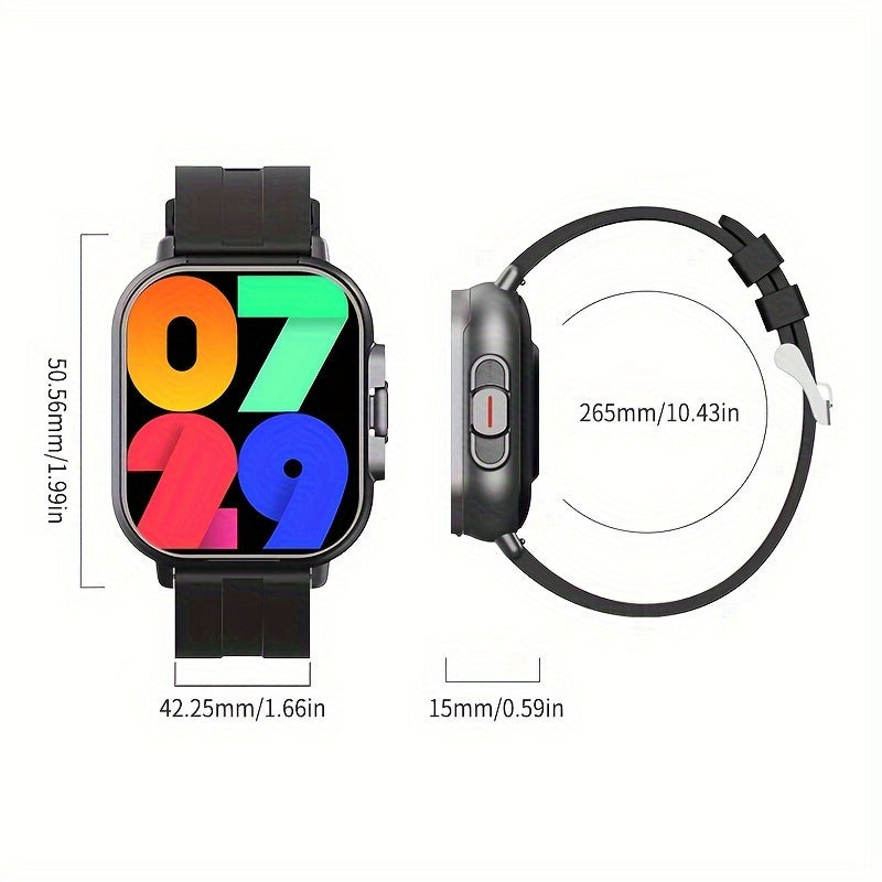 Smart Watch Pro - High-Tech Double Explicit Display, Electronic Movement, Rechargeable Lithium Battery, Water-Resistant PC Case, Silicone and Stainless Steel Band, Wireless Connectivity for Fitness Tracking and Notifications