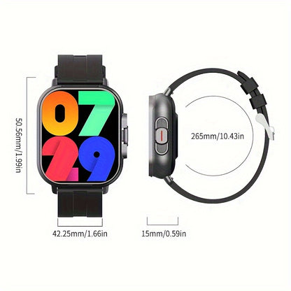 Smart Watch Pro - High-Tech Double Explicit Display, Electronic Movement, Rechargeable Lithium Battery, Water-Resistant PC Case, Silicone and Stainless Steel Band, Wireless Connectivity for Fitness Tracking and Notifications