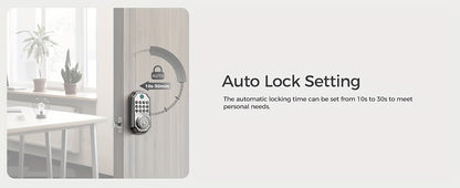 D280 Smart 5-in-1 Fingerprint Door Lock, Keyless Entry Door Lock, Biometric Technology with Memory Function, Fits Most Standard Doors, Unlocking Log, Durable, 100 Passcodes, Temporary Sharing, Anti-Snoop Passcode