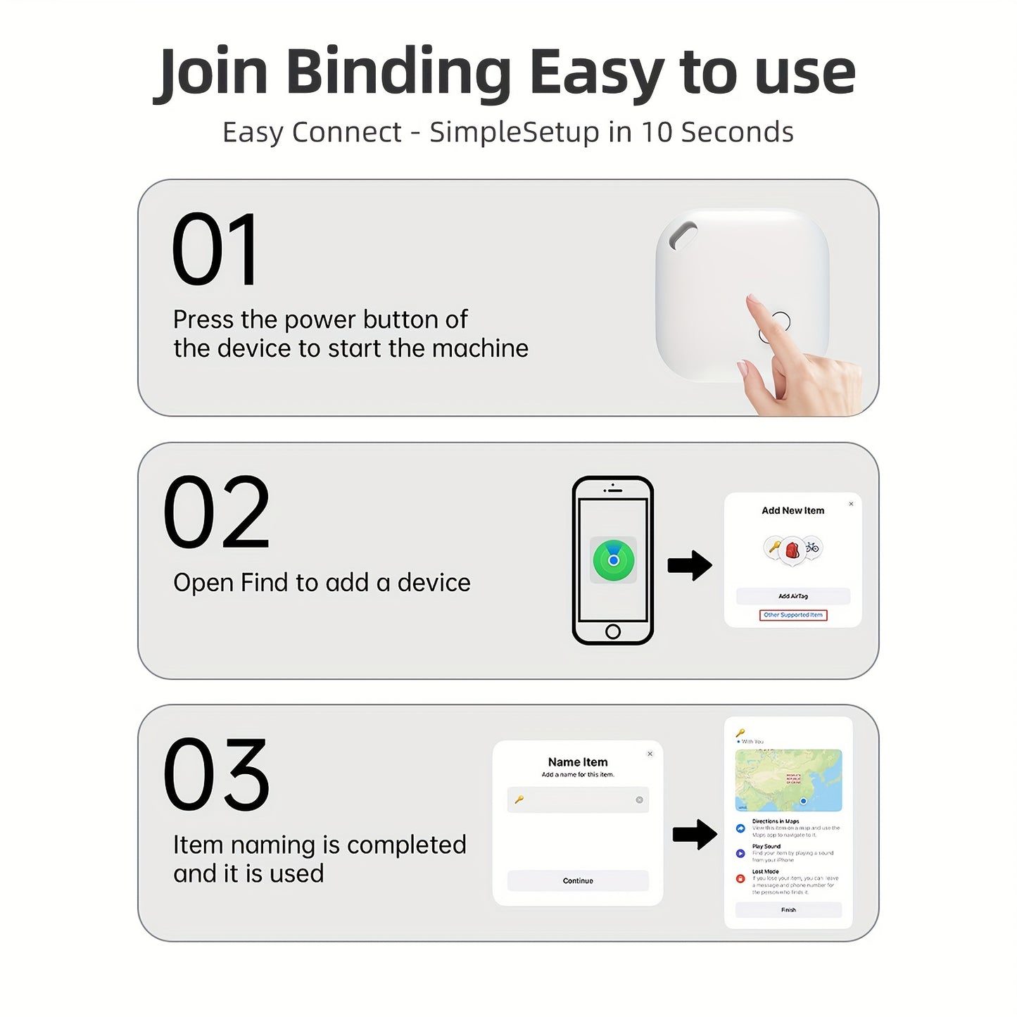 Apple Authorized Smart Locator - Enhanced Anti-lost Tech with Global GPS Tracking - Instantly Find Your iOS Devices - Officially Verified