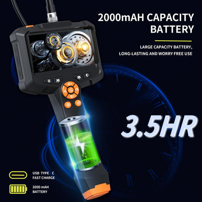 4.3" Endoscope Camera With Light, IP67 1080 HD Inspection Camera, Borescope Camera With Light, Snake Camera, 16.5ft Endoscope Camera, Gadgets For Men