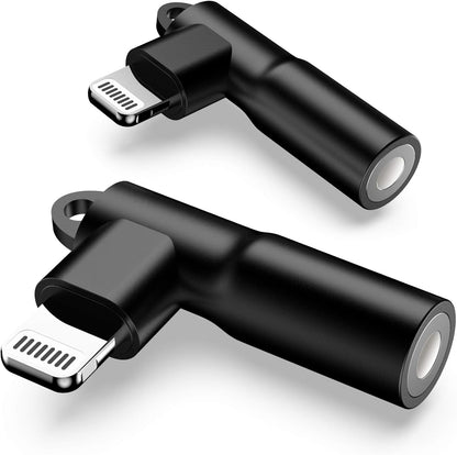 Lightning to 3.5 Mm Headphone Jack Adapter, 3 Pack Apple Mfi Certified Iphone Headphones Adapter Aux Dongle Cable Adaptor Earphone Audio Converter for Iphone 13 12 11 Pro Max 7 8 plus SE X XR