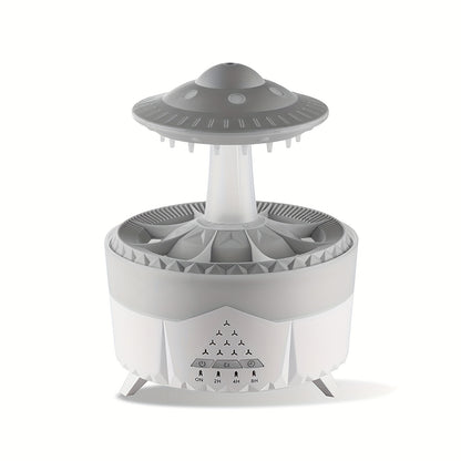 Large Capacity Volcanic Spray Atomizer - Intelligent Simulation Water Drop Humidifier and Flame Aroma Diffuser for Home - Advanced Mist Technology, Whisper Quiet, Easy to Clean, and Automatic Shut-Off