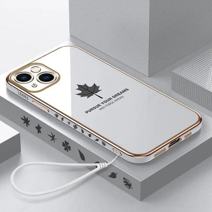 iPhone 14 Anacotte Maple leaves Plating iPhone case