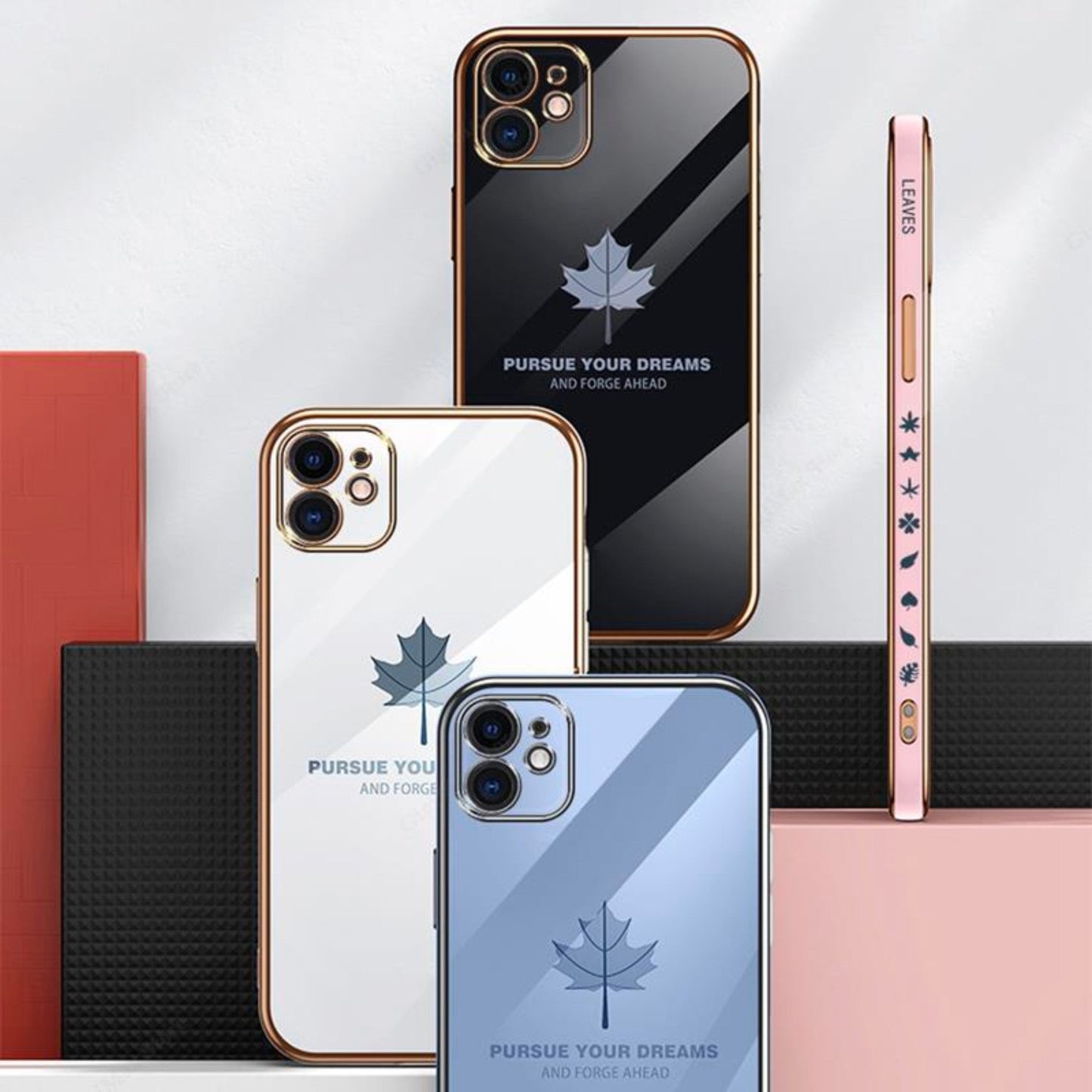 iPhone 14 Anacotte Maple leaves Plating iPhone case