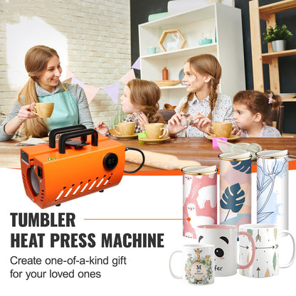 SucceBuy 11-15oz 30oz Mug Heat Press Mini Gift Ceramic Cup Presser Tumbler DIY Handheld Sublimation Blanks Auto Printing Machine
